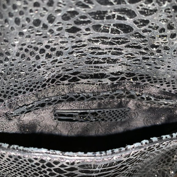 Micheal Kors Snakeskin Black and Gold Crossbody - Picture 3 of 3